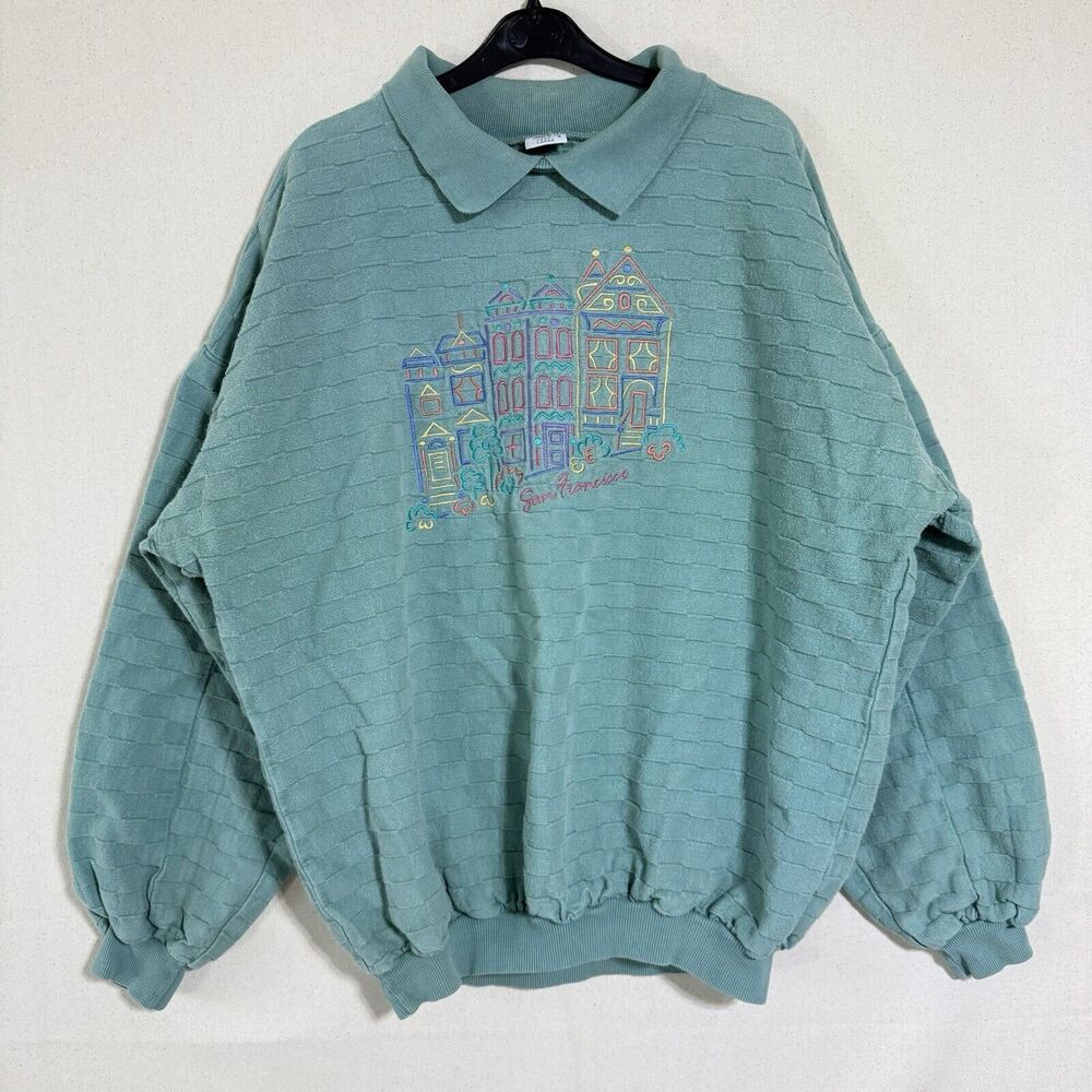 Vintage Crazy Shirts Hawaii Adult Large San Francisco Sweatshirt Oversized